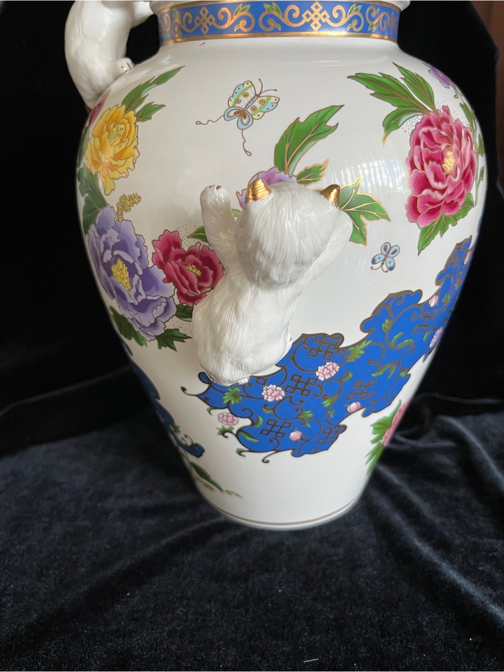 1989 Franklin Mint "The Vase of the Imperial Cats" by Toshiharu Kitagawa Vase - Picture 6 of 11
